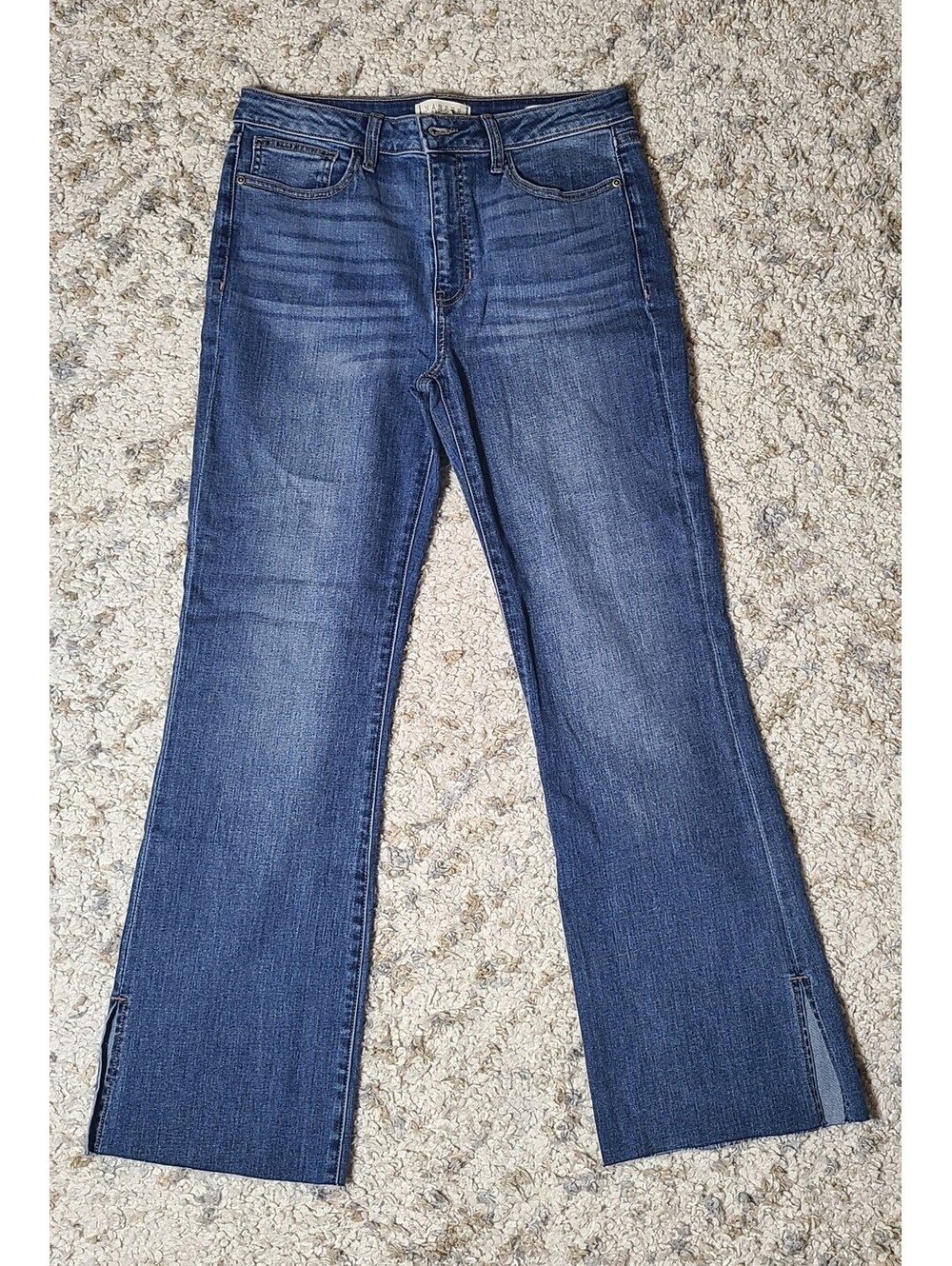 Harper Heritage Mid Rise Bootcut Jeans with Side Slit Hem size 30